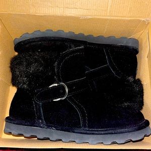 NWT Bearpaw Womens Koko Wide Suede Fur Lined Winter Boots Size US 9
